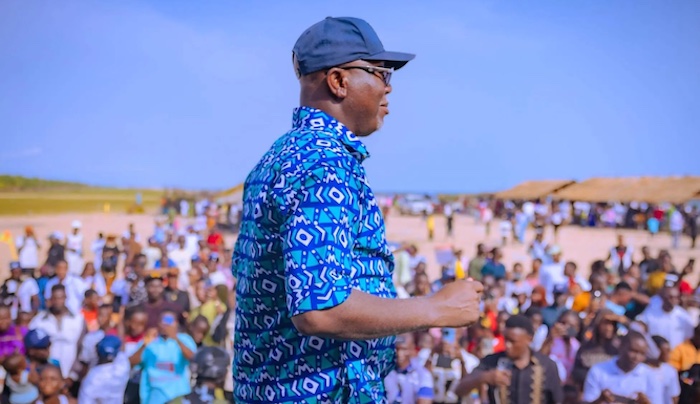 Ondo State Governor Lucky Aiyedatiwa during the Araromi seaside carnival.