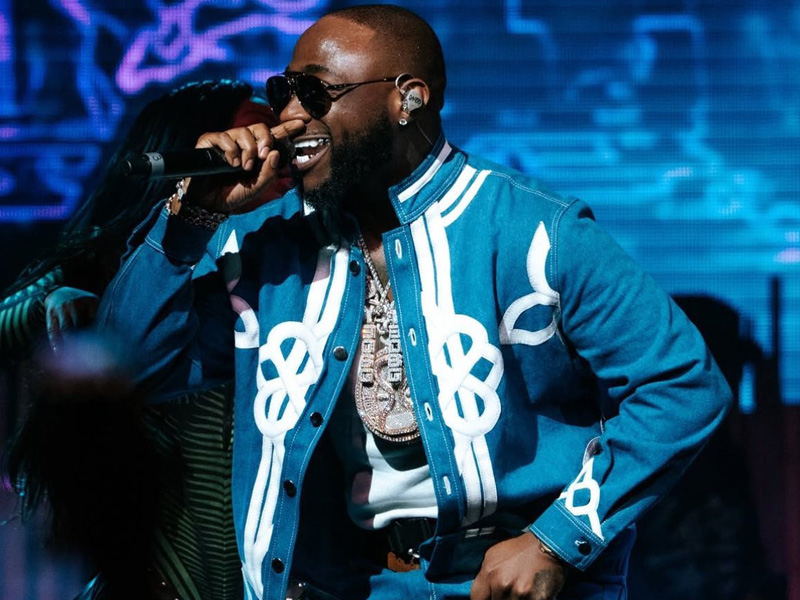 Davido performing on stage at Coachella