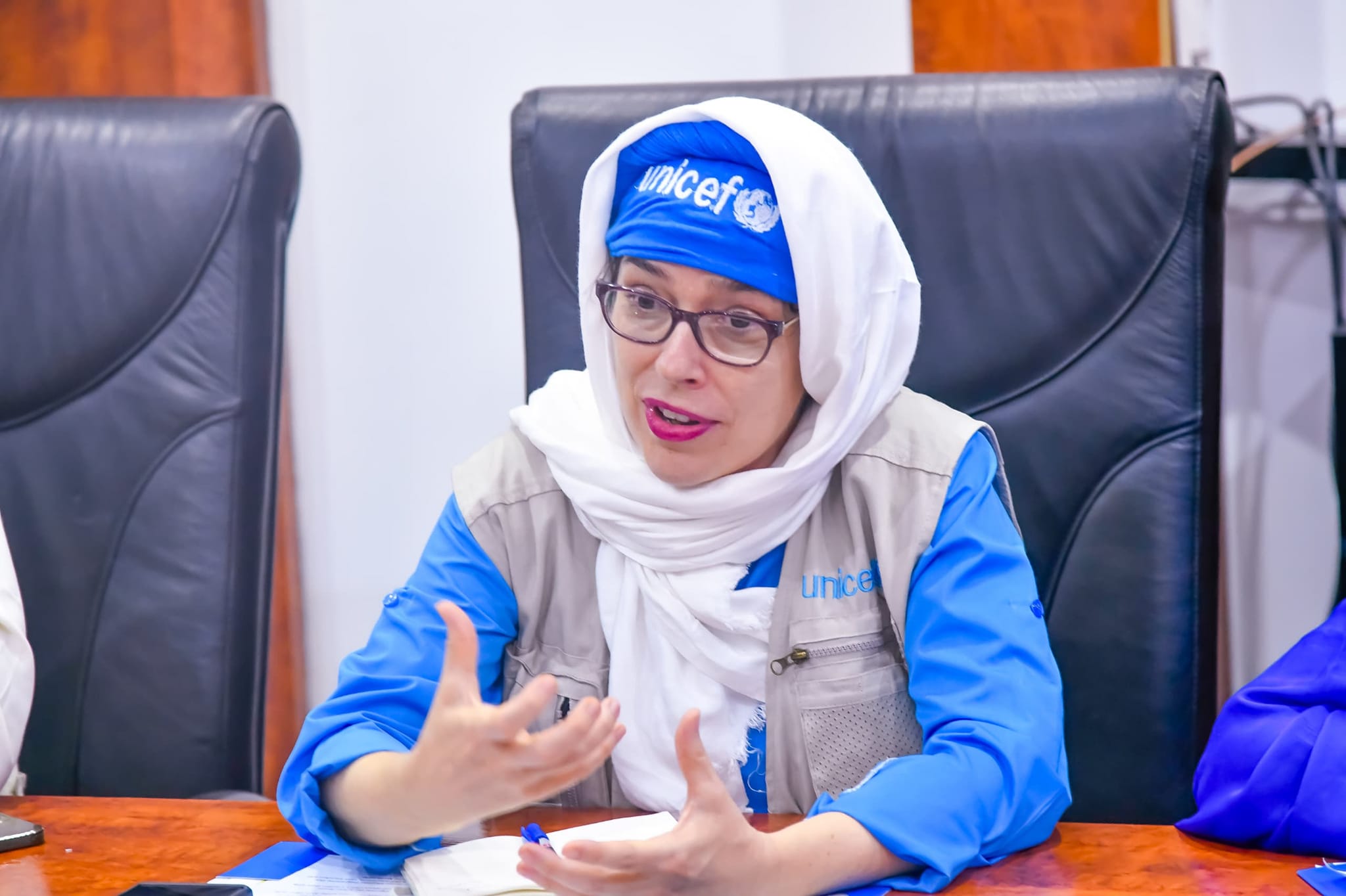 Judith Leveillee speaking at an event