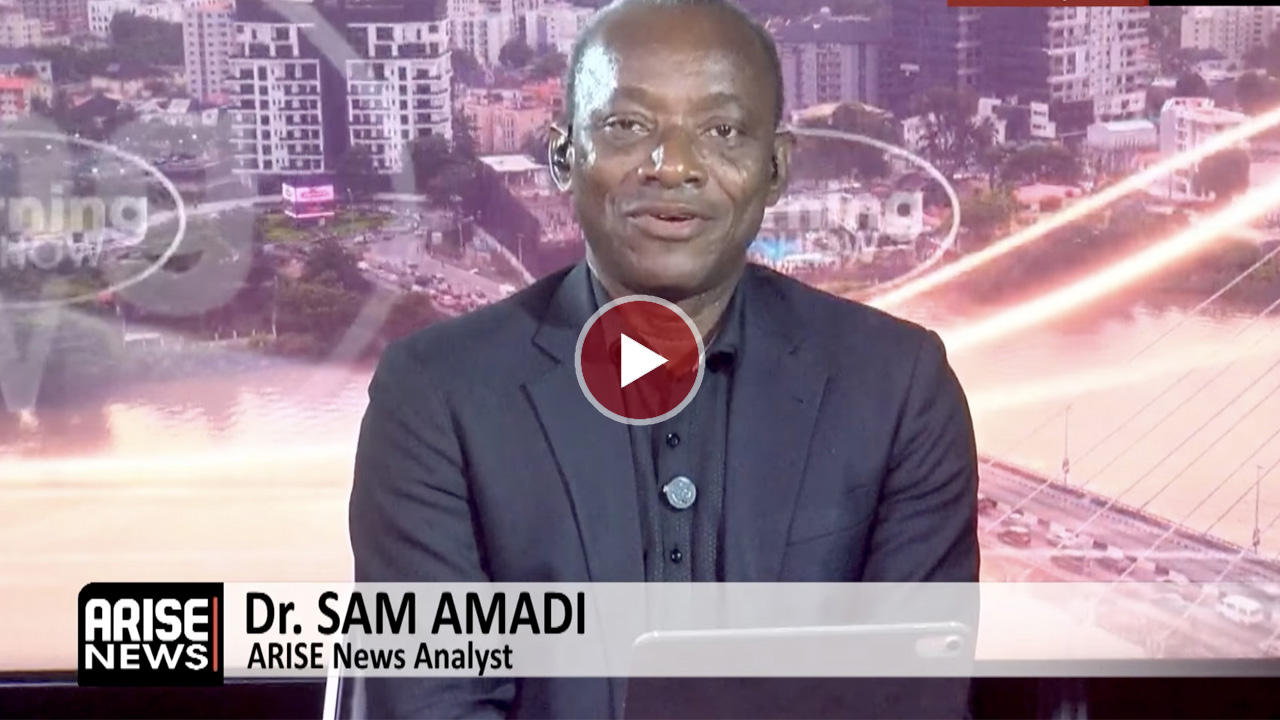 Sam Amadi, an analyst, is shown in a promotional image.