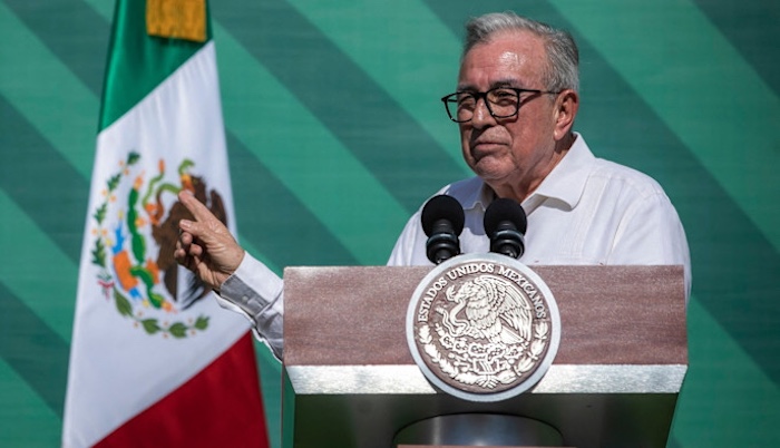 Illustration representing the US charging a Mexican governor over alleged links to the Sinaloa Cartel.
