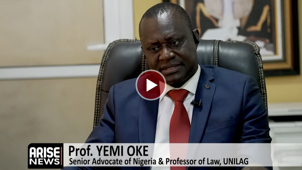 Professor Yemi Oke speaking during an interview