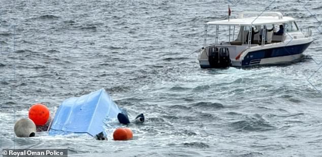 Rescue efforts depicted after a boat capsized carrying French tourists.