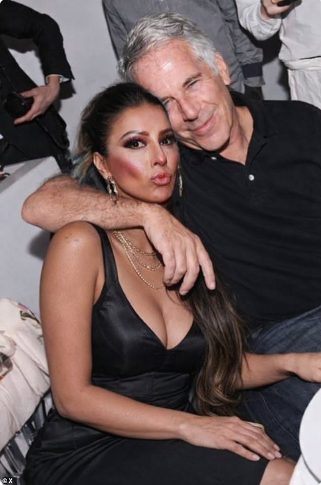 Narinder Kaur digitally edited into a false image with Jeffrey Epstein