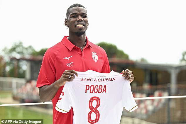 Paul Pogba during a match for Monaco