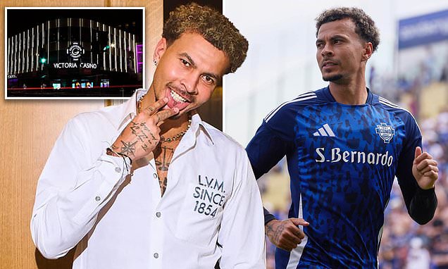 Dele Alli pictured during a football match.