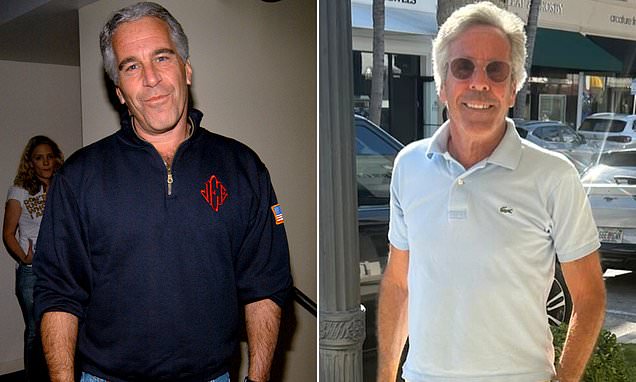 Man resembling Jeffrey Epstein, who has denied being him.