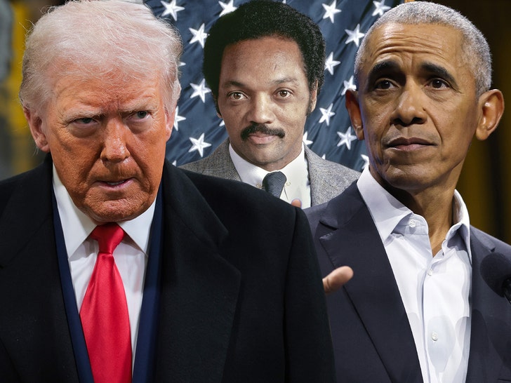 Donald Trump speaks about Barack Obama in tribute to Jesse Jackson