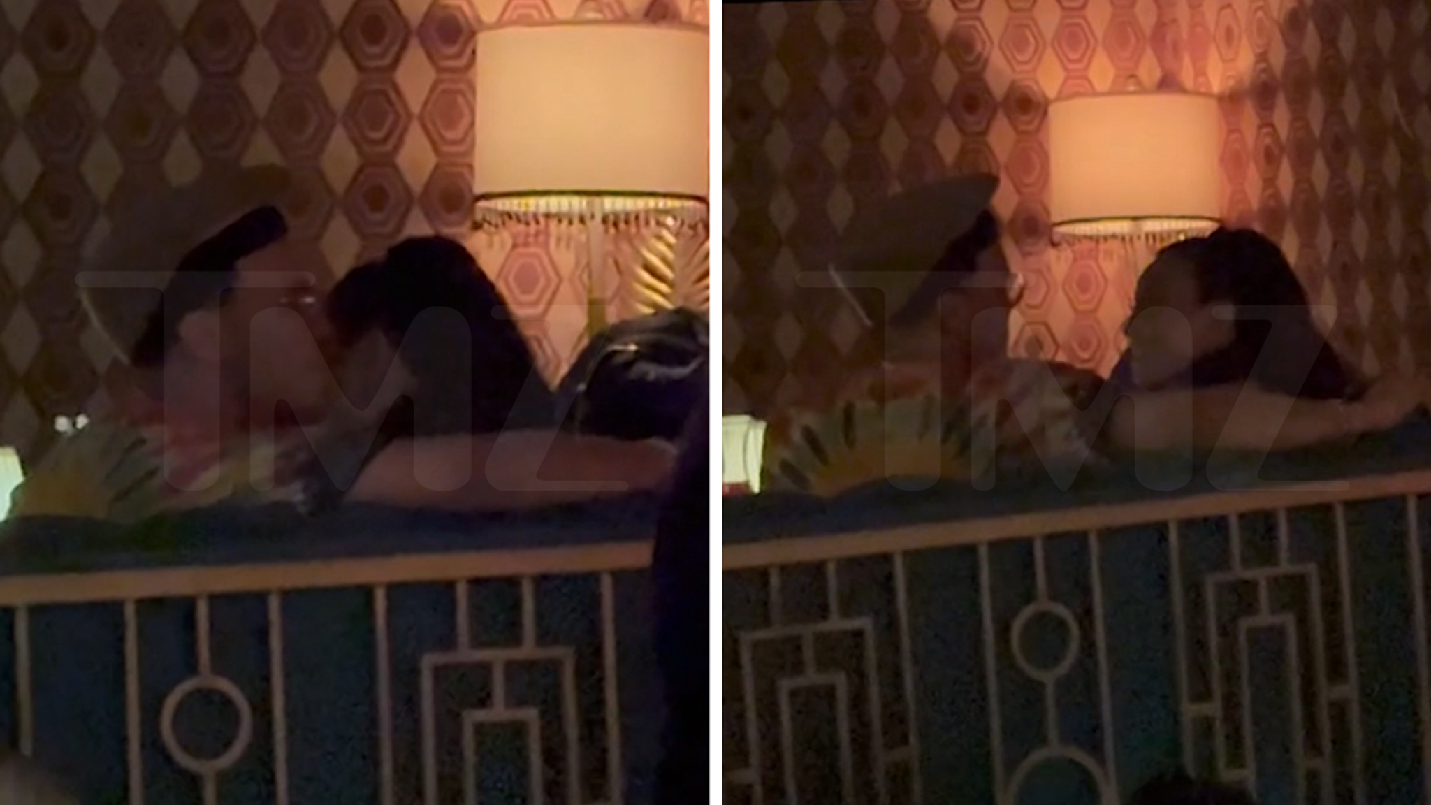 Jeannie Mai and Anderson .Paak dining together at a restaurant