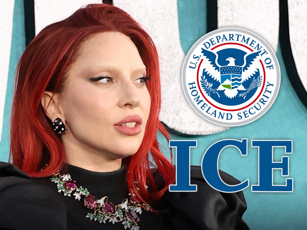 Lady Gaga performing on stage at her concert in Japan.