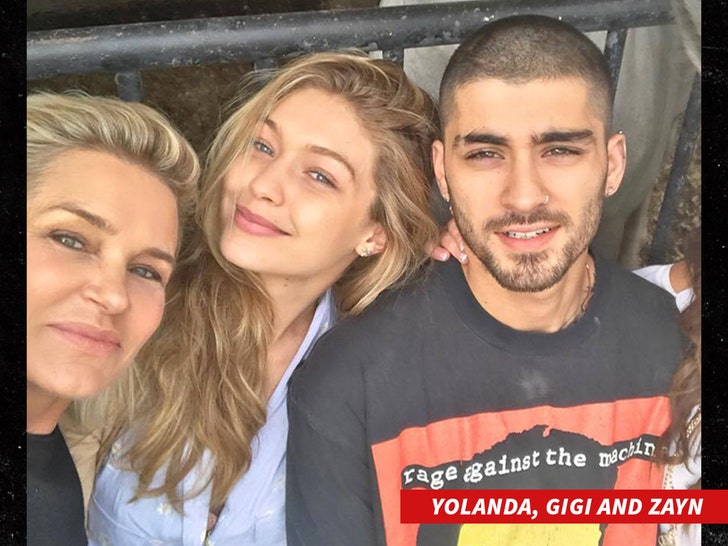 Zayn Malik and Gigi Hadid at a public event in the past