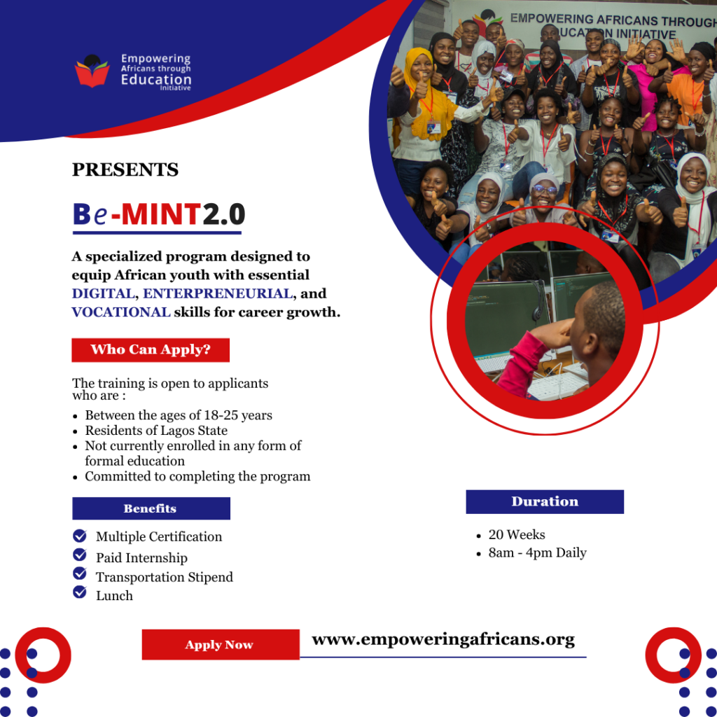 BeMINT 2.0 Skills Development Program 2026