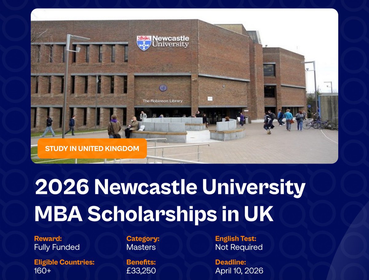 2026 Newcastle University MBA Scholarships
