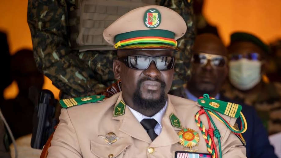 A visual representation of political unrest in Guinea following the dissolution of political parties.