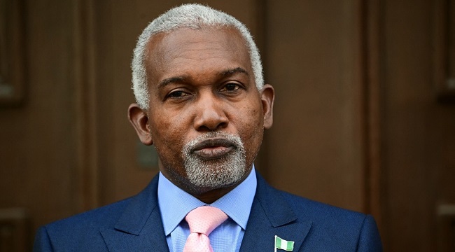 Nigeria's Foreign Affairs Minister Yusuf Tuggar speaking on UNHRC membership bid