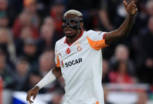Victor Osimhen, Galatasaray striker who is recovering from arm surgery