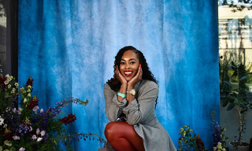 Daphnique Springs performing on stage