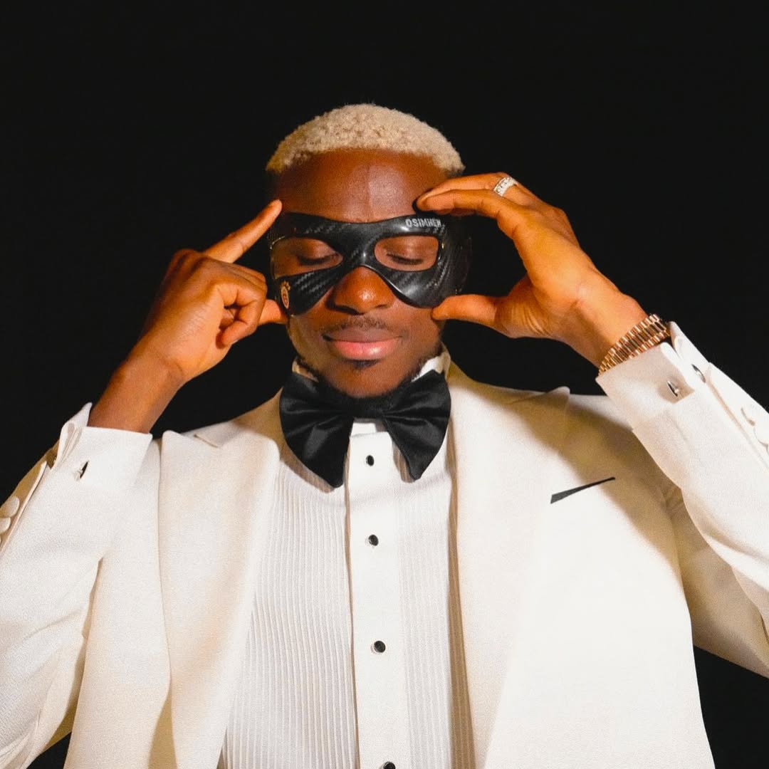 Victor Osimhen in a football-related setting