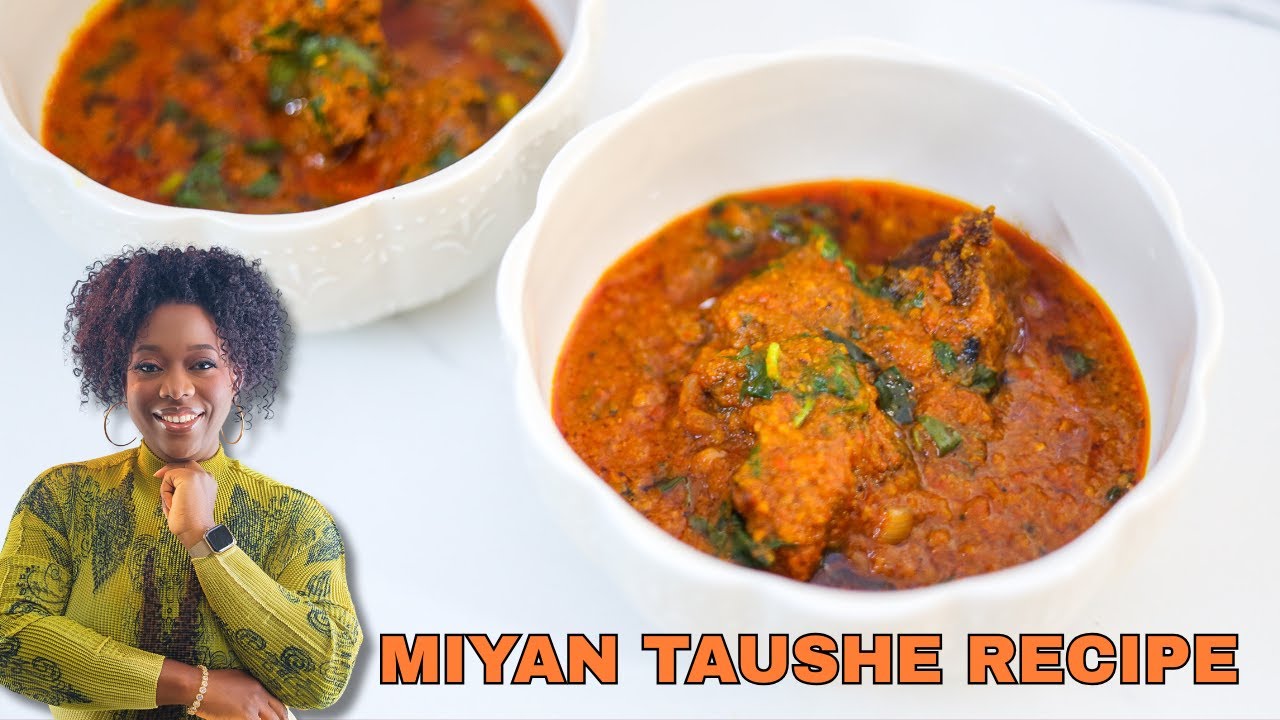 A vibrant bowl of Miyan Taushe soup, a Northern Nigerian dish