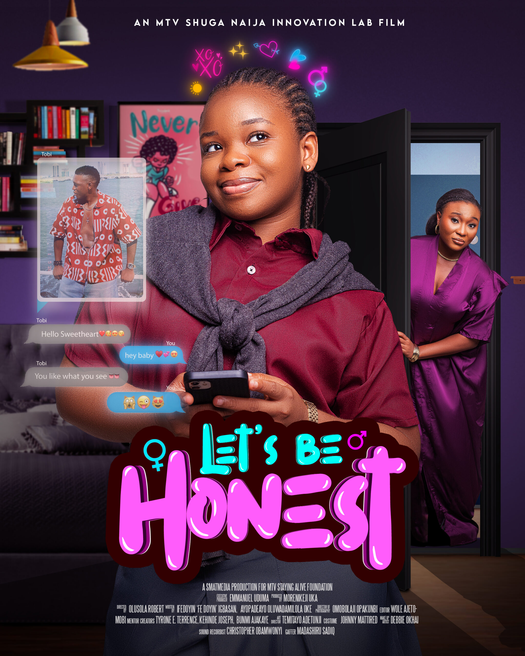 Scene from MTV Shuga's 'Let's Be Honest'