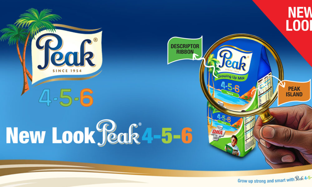 New packaging of Peak 456 Growing Up Milk