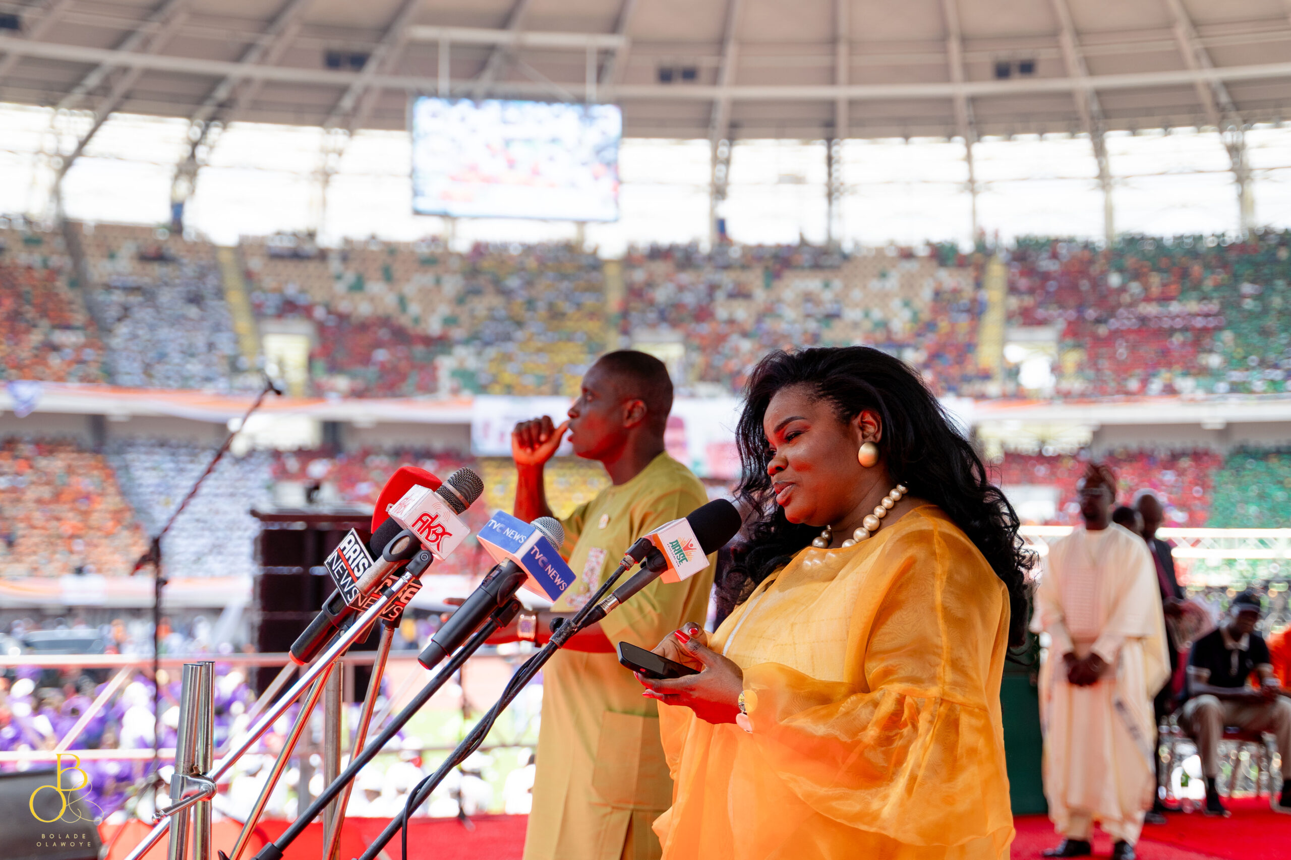 Mfon Ekpo speaks at the International Women’s Day celebration in Uyo