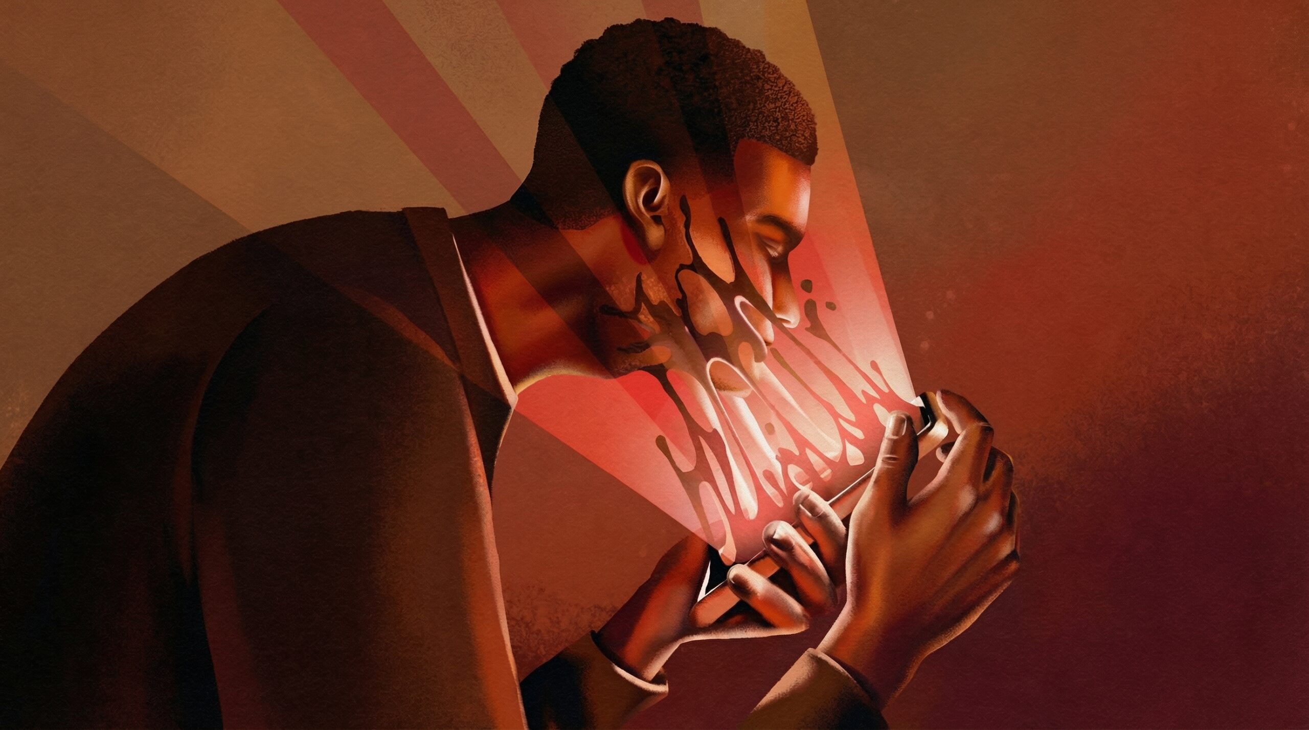 An abstract image representing the complexities of modern digital life.