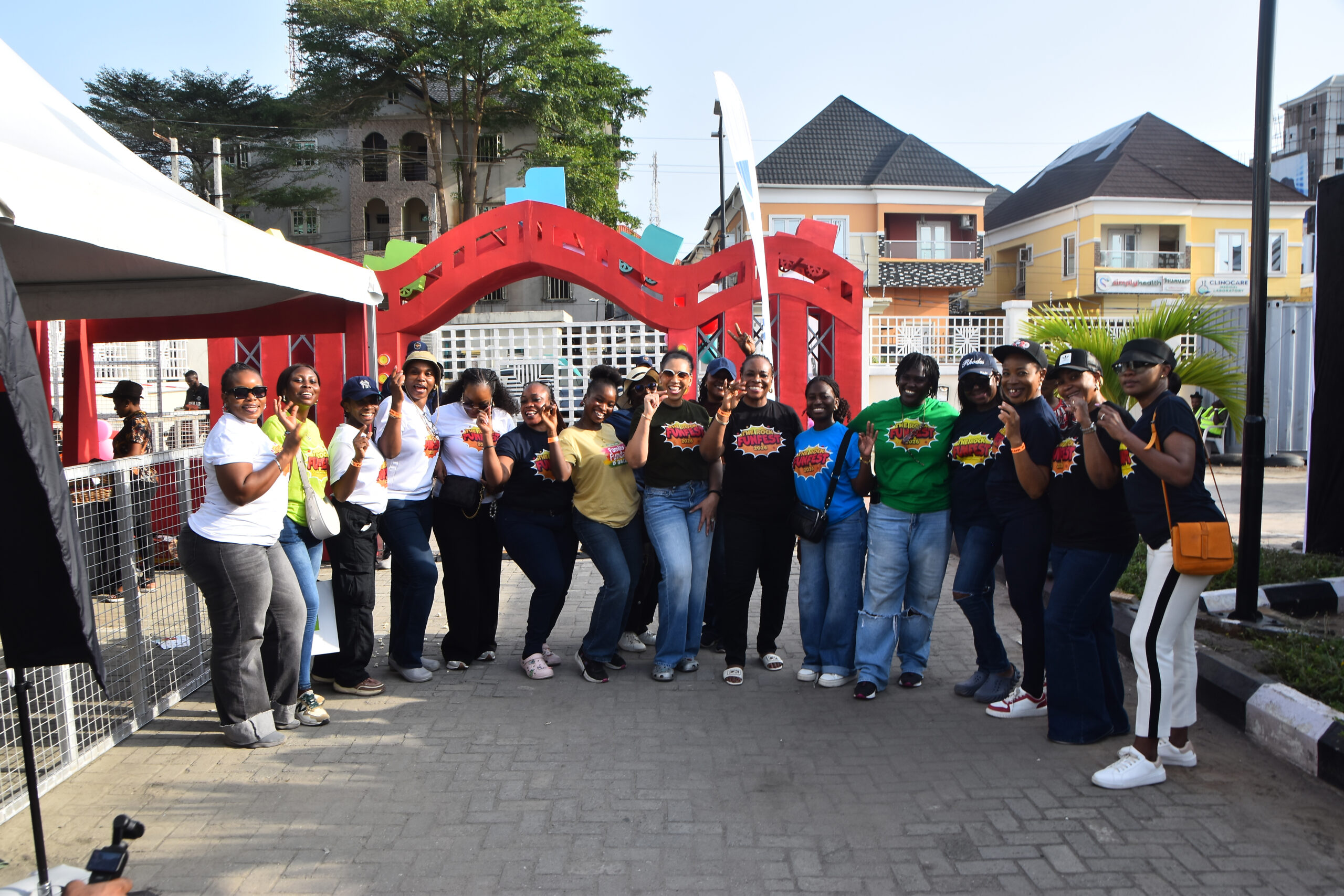 Attendees enjoying the Rock Funfest 2026 at the Rock Cathedral Annex, Lekki.