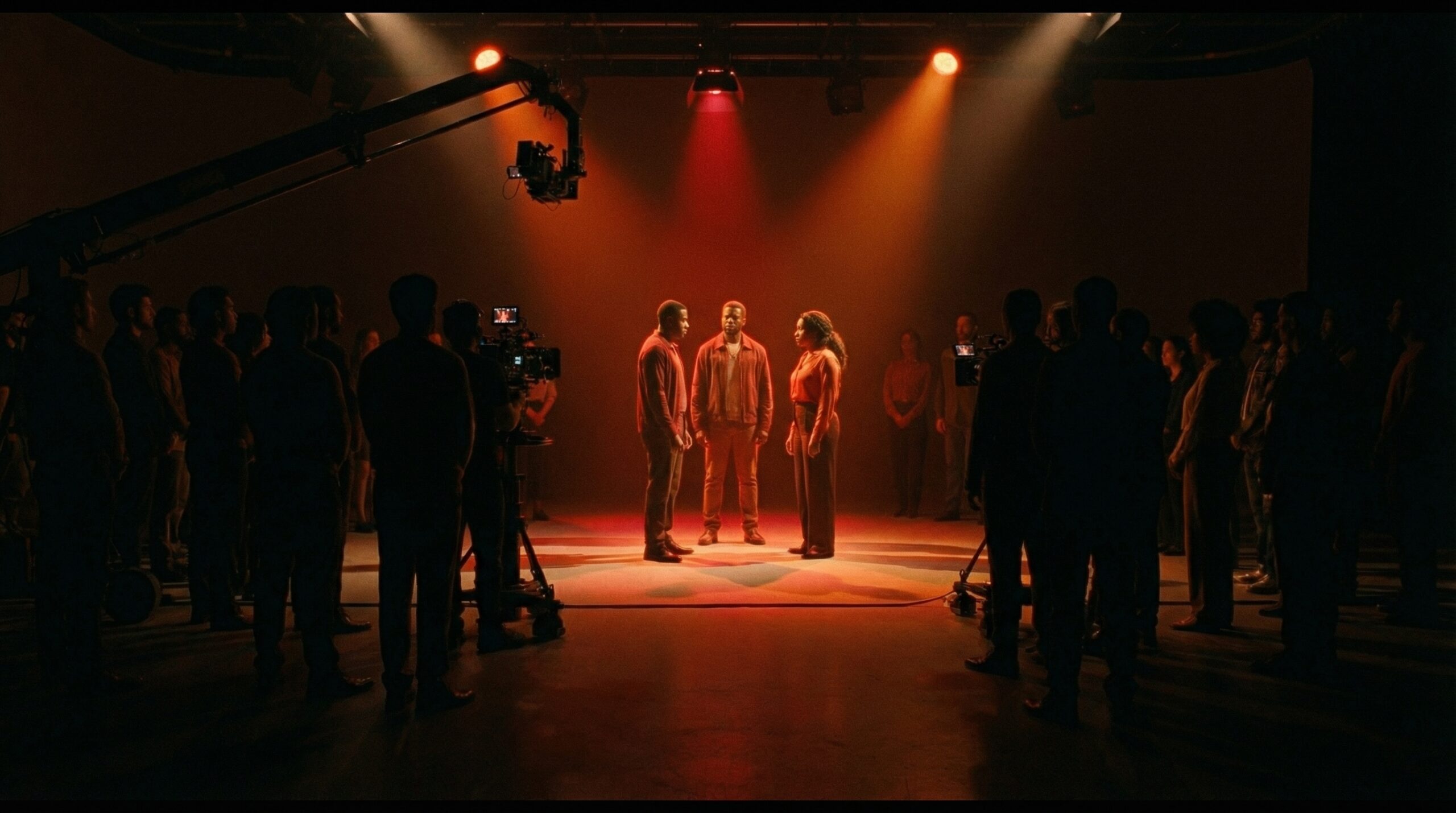 A visually striking image representing the vibrancy of the Nigerian film industry.