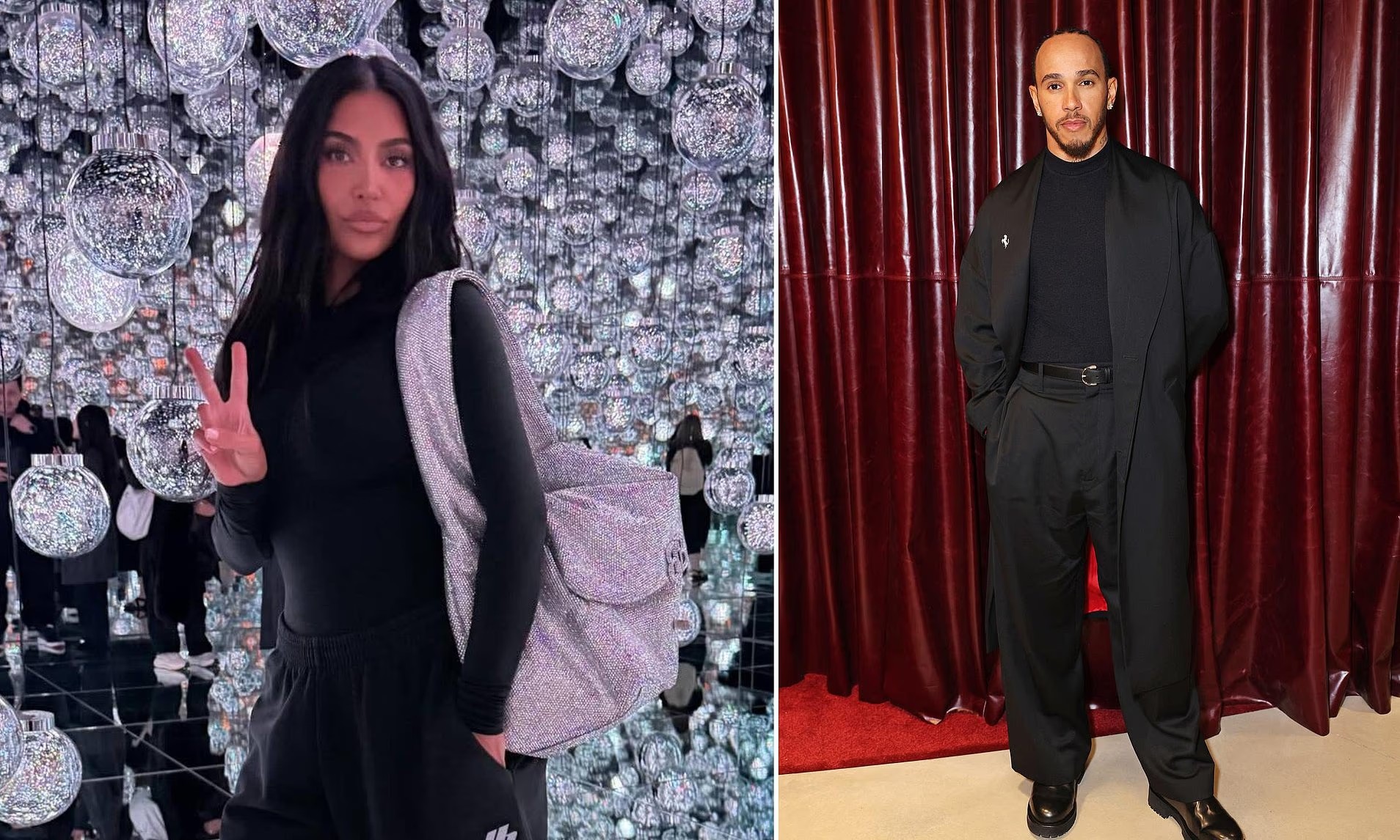 Kim Kardashian and Lewis Hamilton