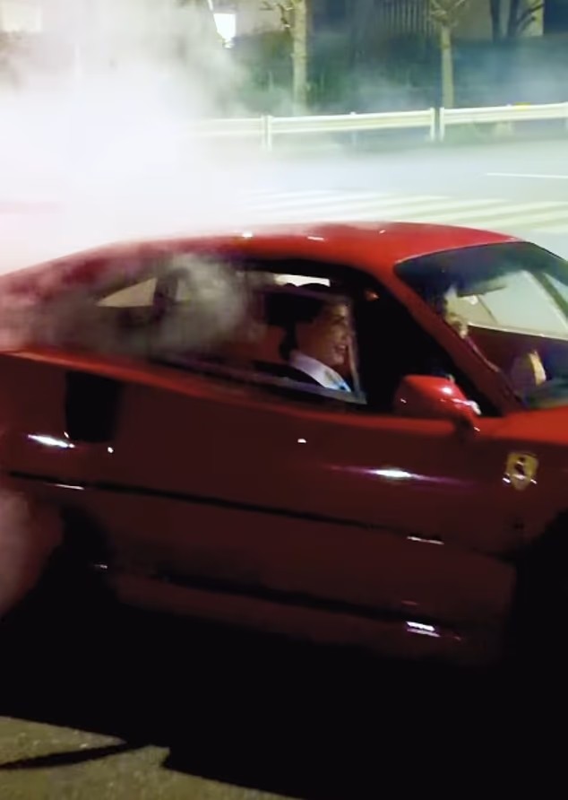 Lewis Hamilton driving with Kim Kardashian in Tokyo