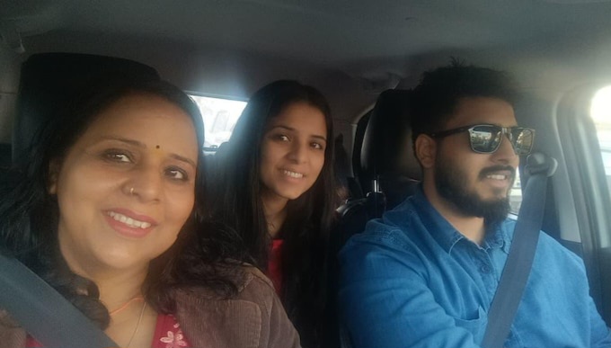 A scene related to a violent incident involving a man who stabbed his twin sister and attacked their mother