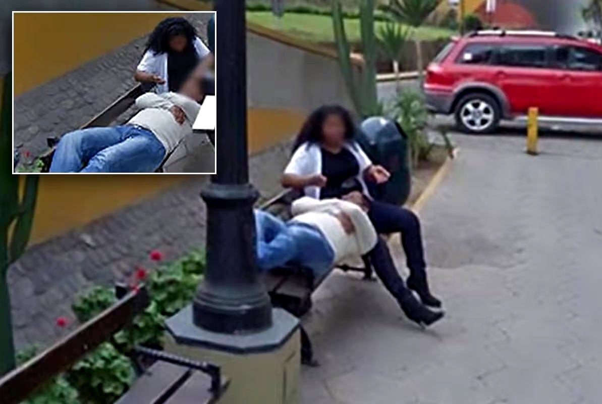 A man discovers photo of his wife with another man while using Google Maps.