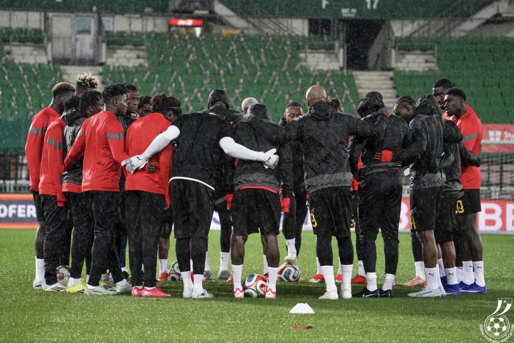 Ghana national football team during training in Austria