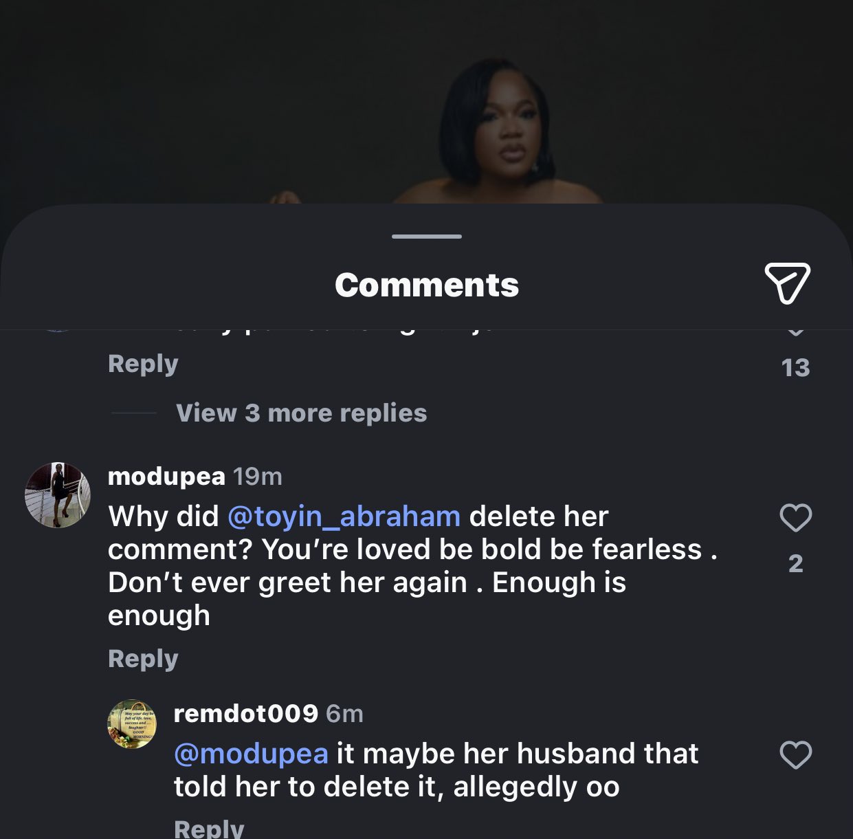 Toyin Abraham interacting with guests at the premiere