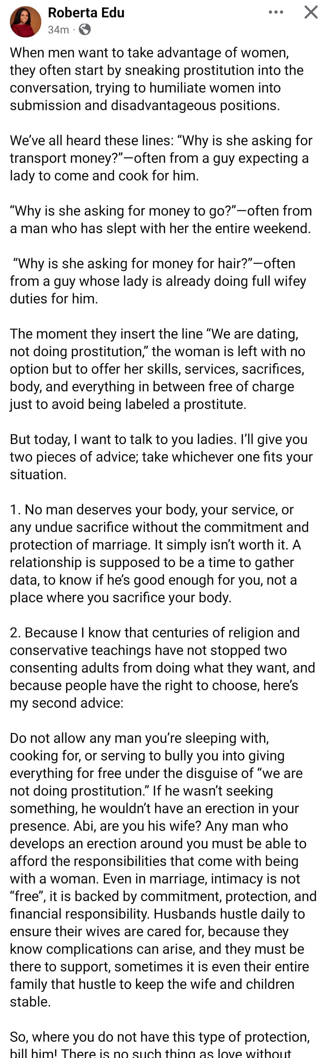 Businesswoman Roberta Edu