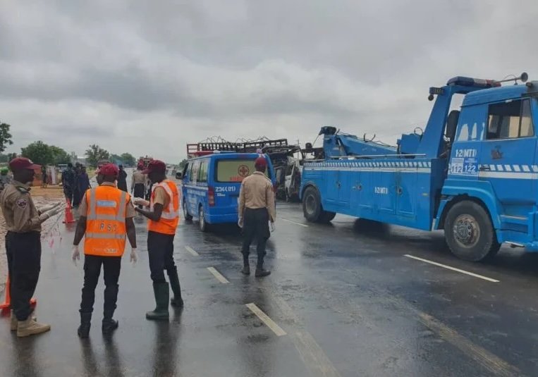 Scene of the incident at the Total filling station in Abuja