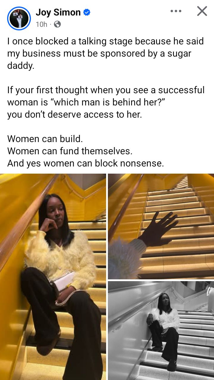 Joy Solomon highlighting women's empowerment