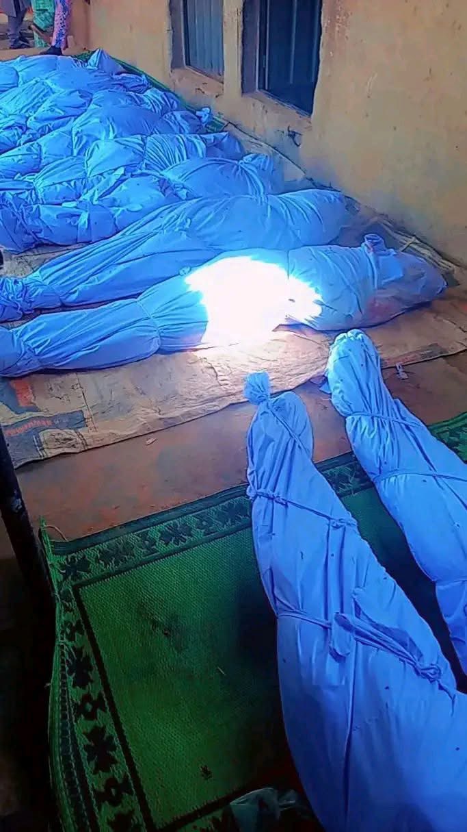 Community members gathering for funeral prayers in Katsina