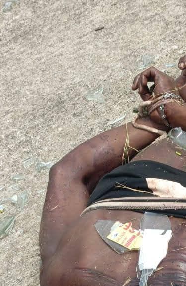 Image showing the aftermath of the cult attack in Bayelsa