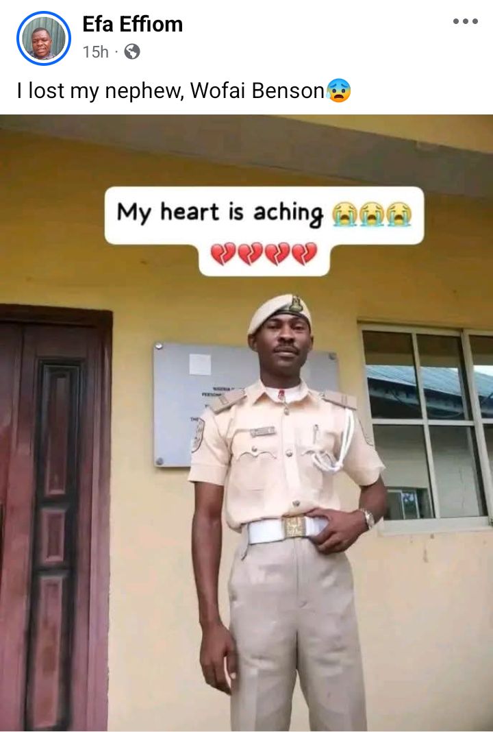 Another view of the location where the officer was found deceased.