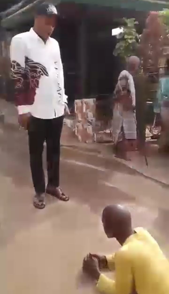 Sunny Uma Okwara receives punishment from Umuada for assaulting his parents