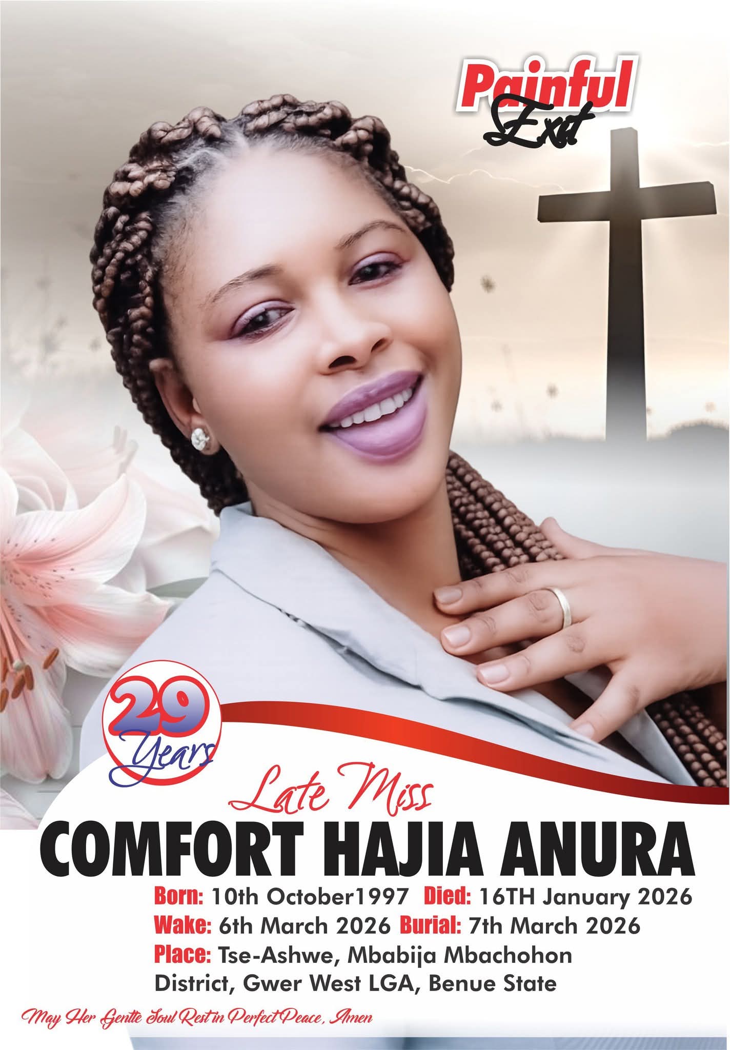 Comfort Hajia Anura, the victim of the attack in Benue