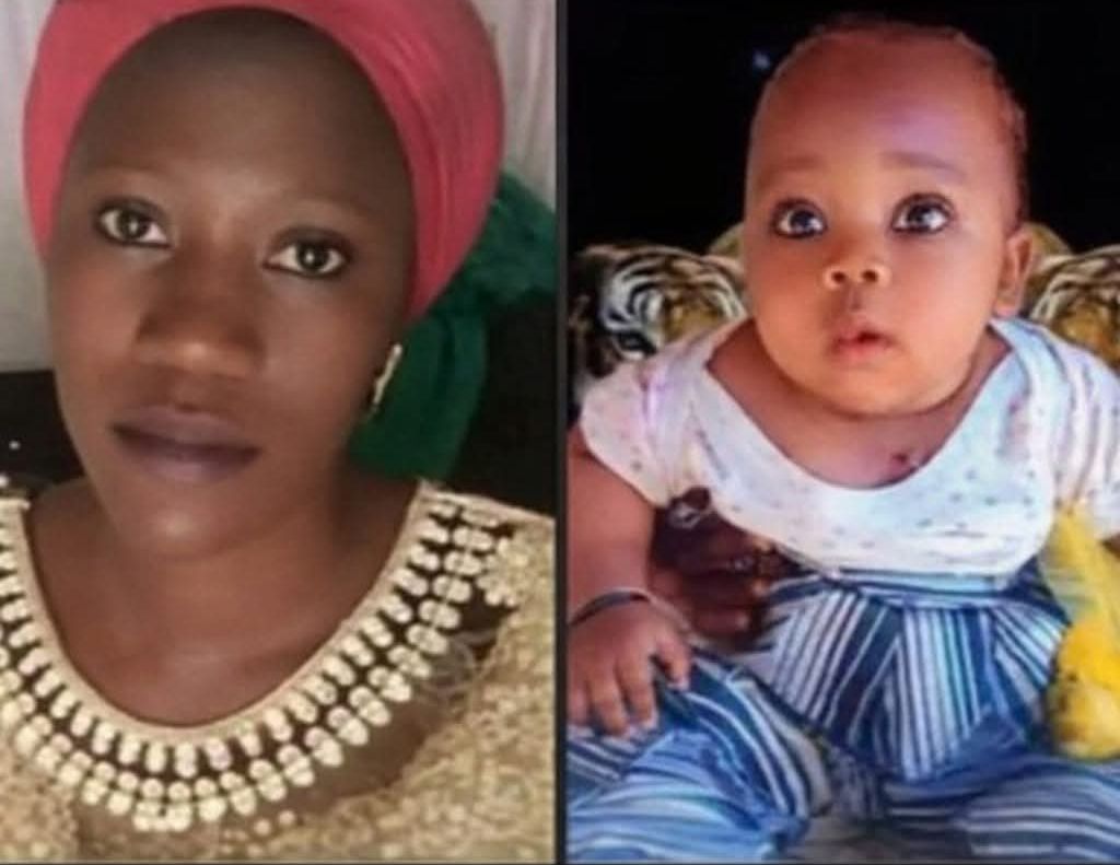 A woman and her child are seen being abducted in Kaduna.