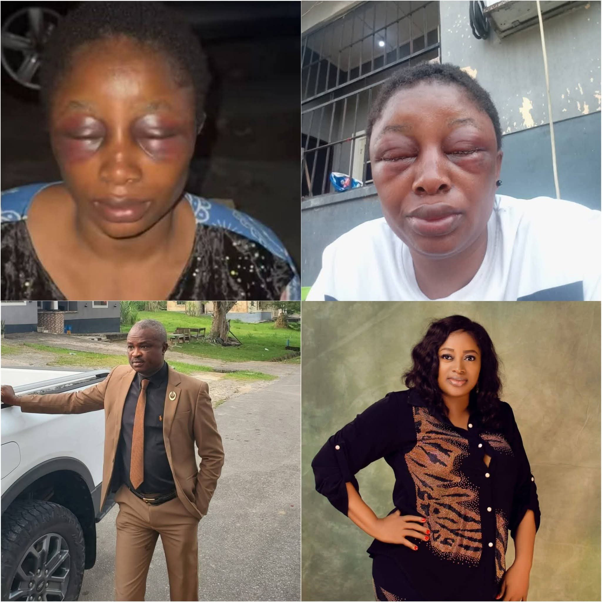 Glory Agbor, wife of the suspended Cross River lawmaker Ovat Dickson Agbor, during her statement regarding the viral video