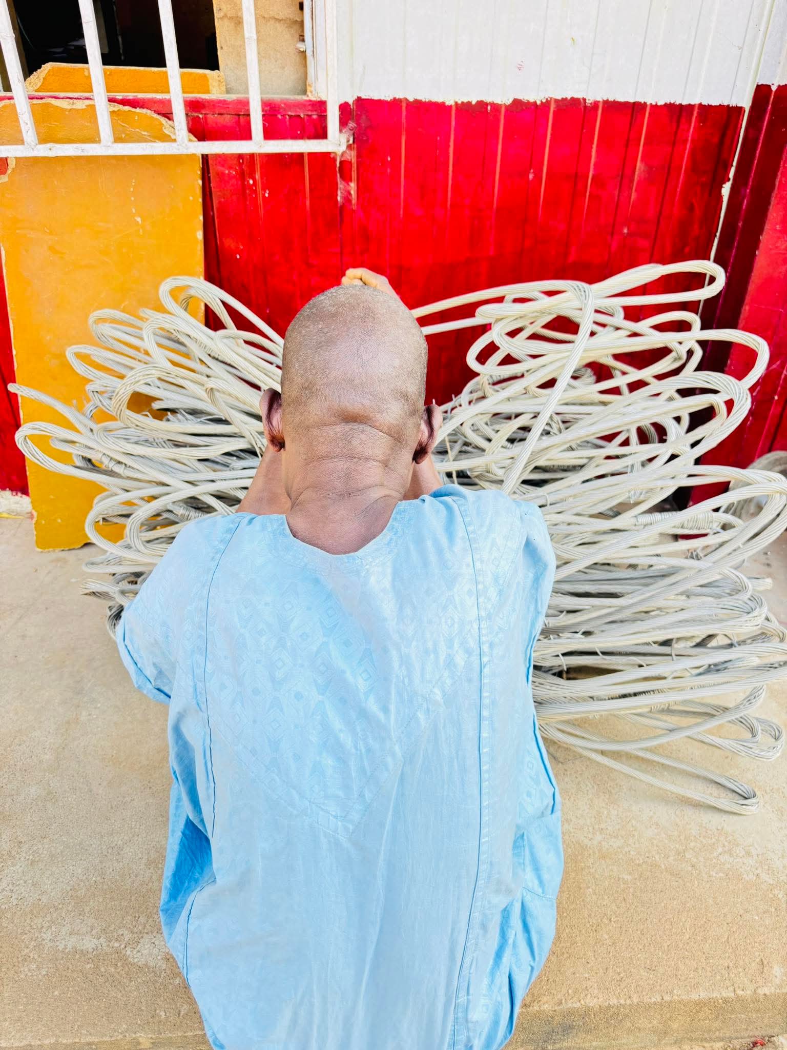 A photo depicting NSCDC operation regarding the arrest of a scrap dealer in Jigawa