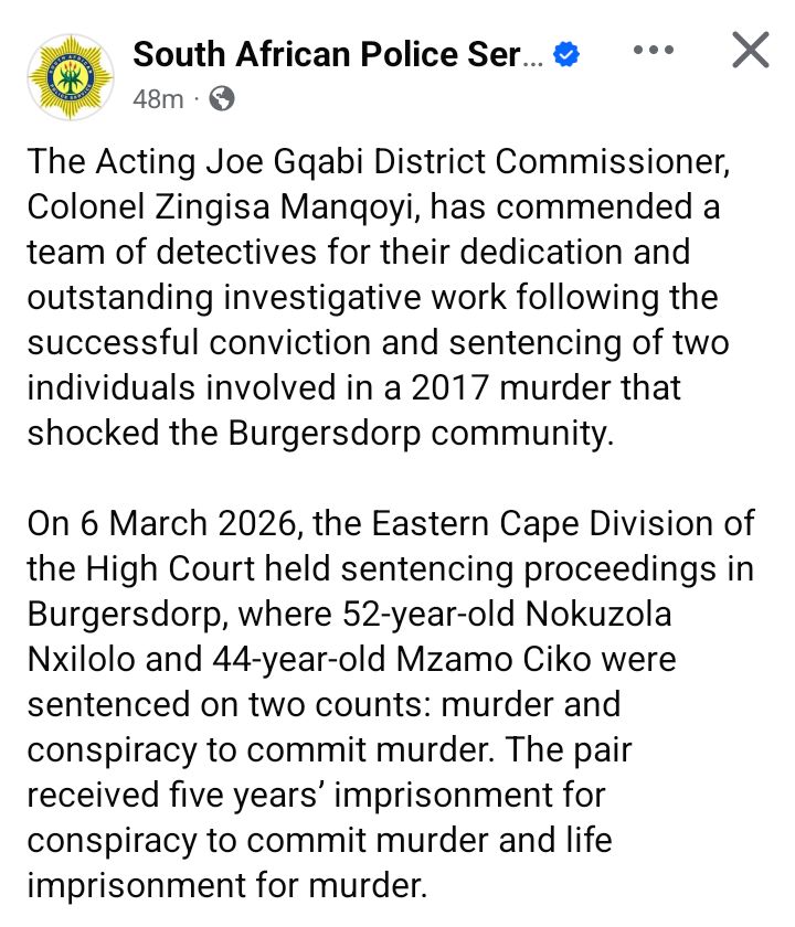 The accused Noxolo Nokuzola Nxilolo and Mzamo Ciko during court proceedings
