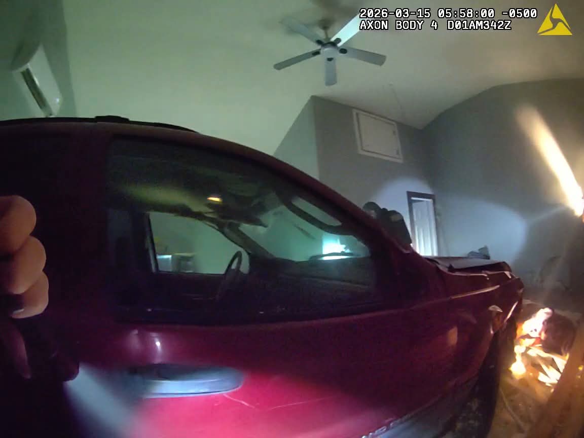 Police presence following the crash