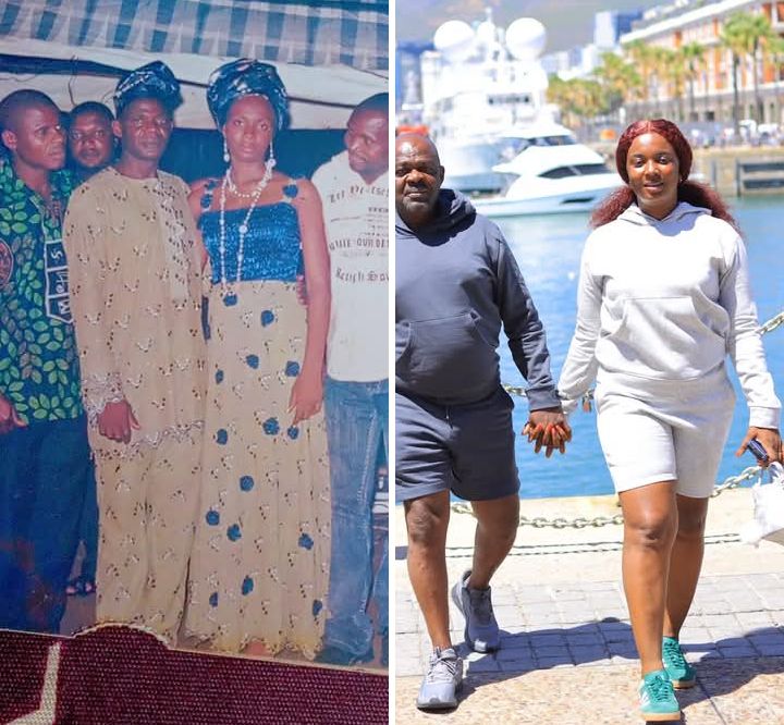 Ann Sule Assam in her wedding attire during the traditional marriage in 2009.