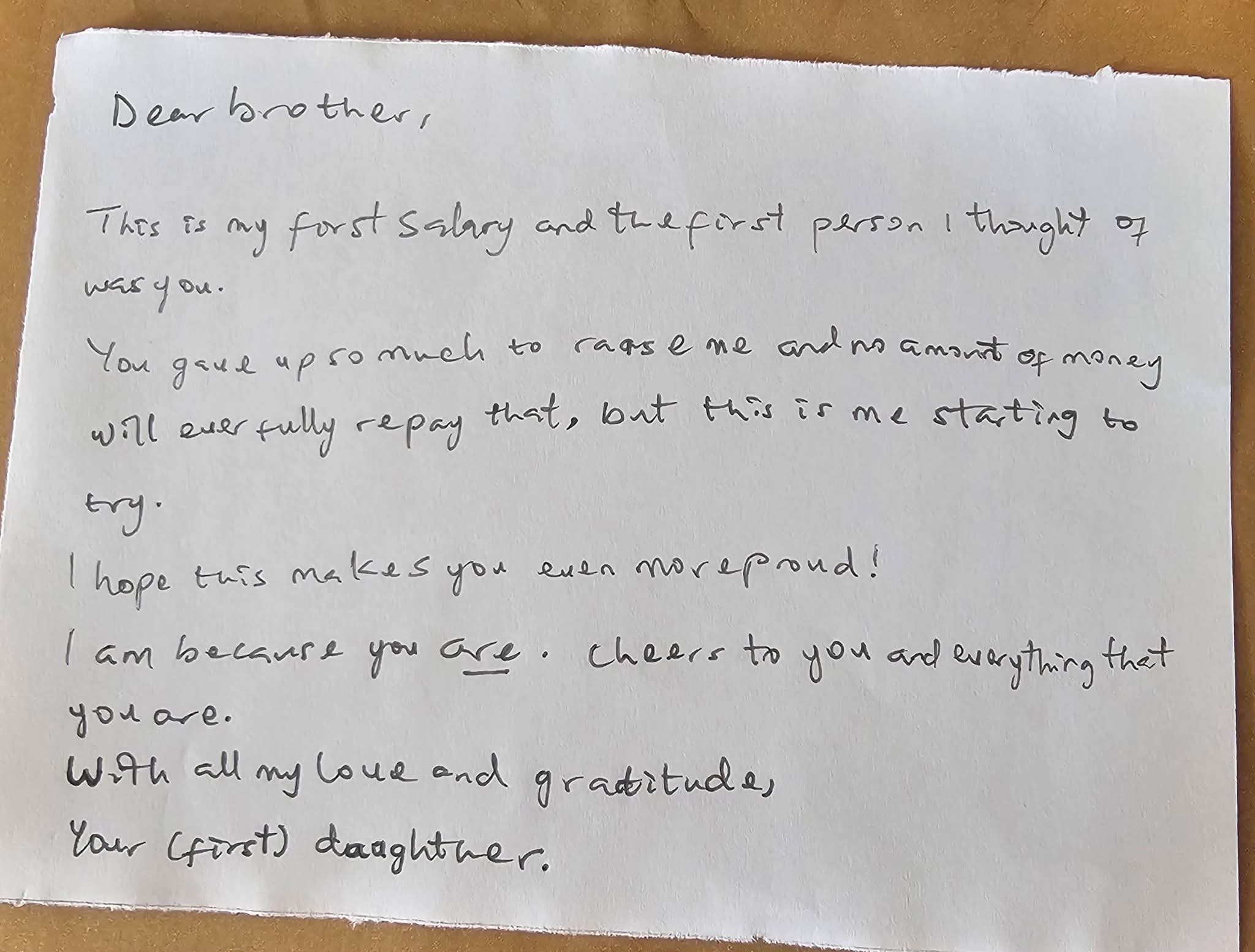 A collage of memories celebrating family success.